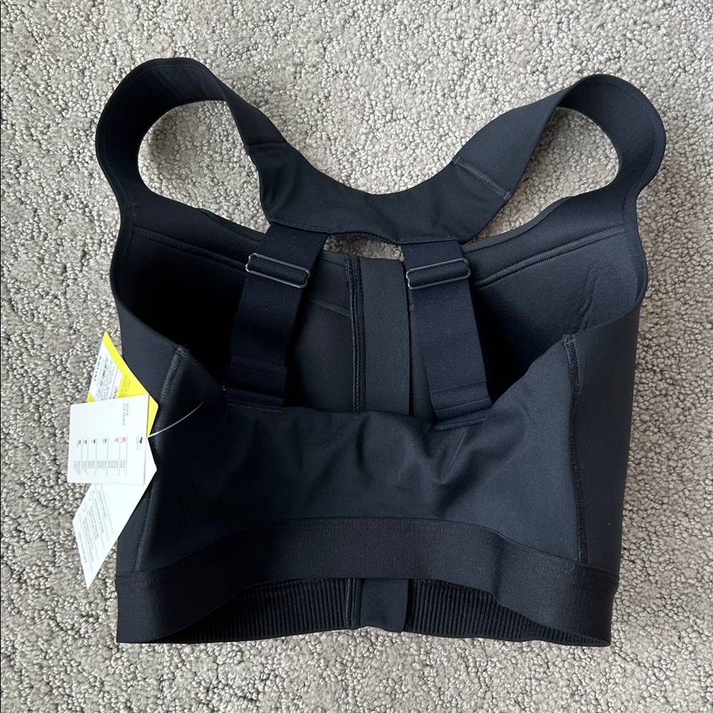 All in Motion Sculpt High Support Zip-Front Sports Bra in Black Size 36DD NEW - Picture 7 of 13